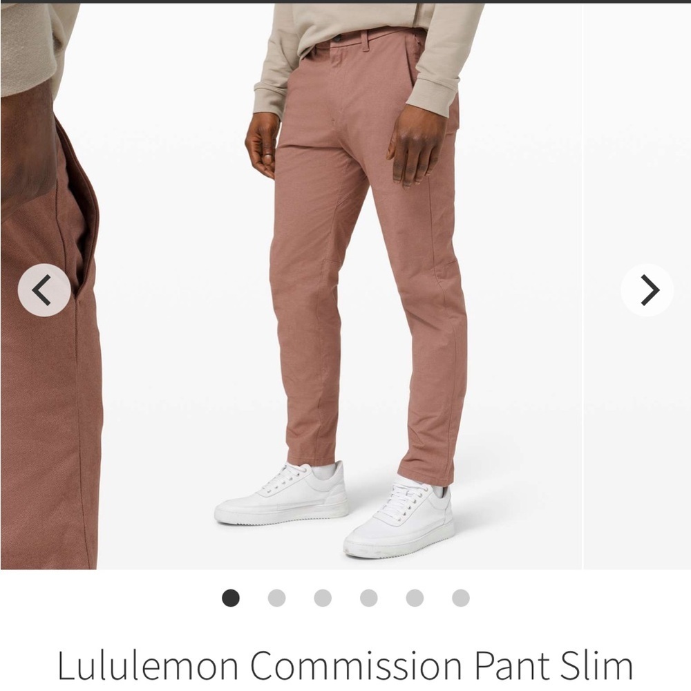 Lululemon Men’s Commission Pants Slim 34” Earth Dye